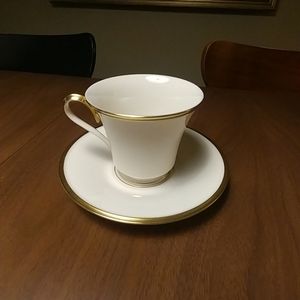 Lenox Eternal Footed Cups and Saucers